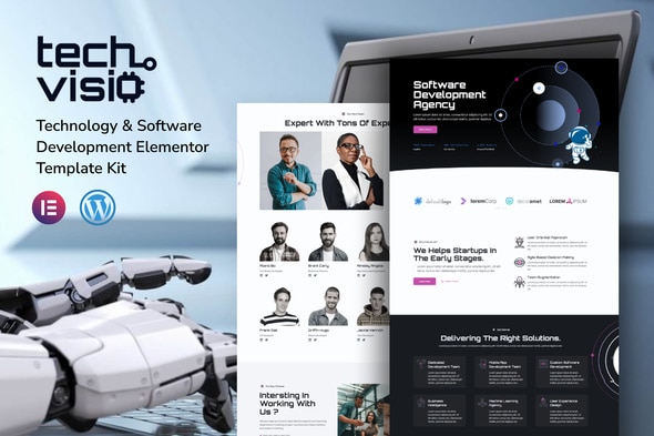 Techvisio - Technology & Software Development Elementor Pro Template Kit Techvisio - Technology & Software Development Elementor Pro Template Kit