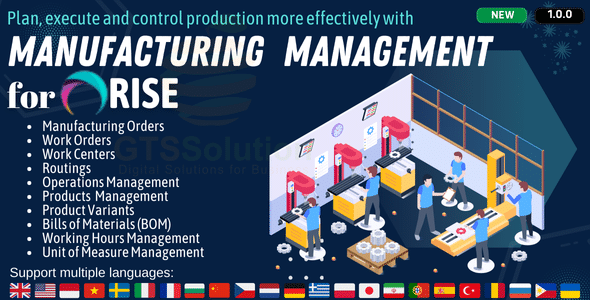 Manufacturing Management plugin for RISE CRM Manufacturing Management plugin for RISE CRM