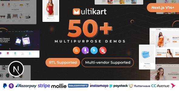Multikart - Single or Multivendor eCommerce with React Next JS & Laravel REST API Multikart - Single or Multivendor eCommerce with React Next JS & Laravel REST API