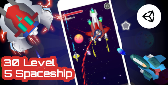 Galaxy Battle - Unity Complete Project With Admob Ad for Android and iOS