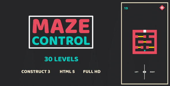 Maze Control - HTML5 Game (Construct3)