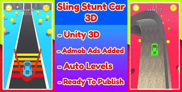 Sling Stunt Car 3D Game Unity Source Code