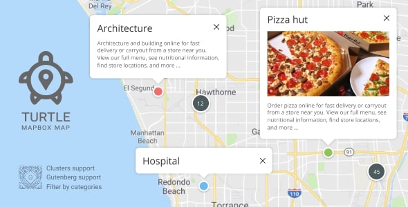 Turtle Mapbox Map - Create Places Map For WordPress