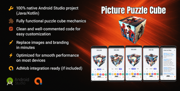 Picture Puzzle Cube Game – Android Source Code Picture Puzzle Cube Game – Android Source Code