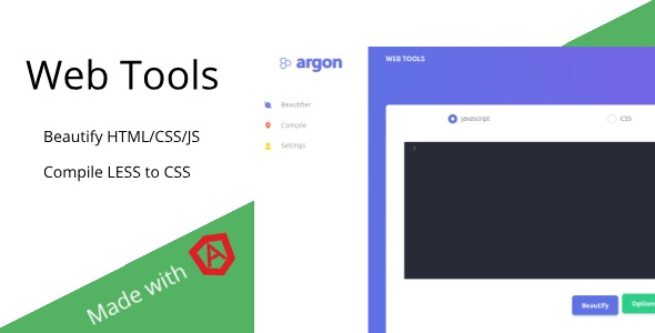 Web Tools - Beautify HTML/JS/CSS & Compile LESS Online