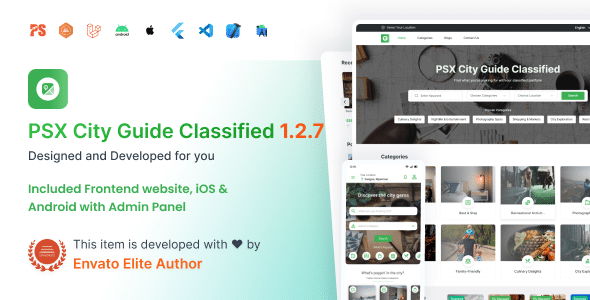 City Guide : Complete Directory Listing Platform (Frontend, Mobile App with Admin Panel)1.2.7