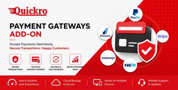 Quickro POS Payment Gateways Add-on
