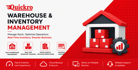 Quickro POS Warehouse & Inventory Management {Add-on)