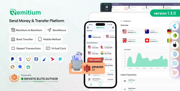 Remitium - All-in-One Send Money & Wallet App (Web + Mobile)