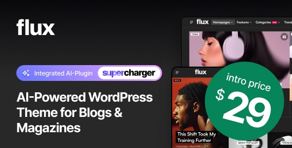 Flux - AI-Powered Blog & Magazine WordPress Theme