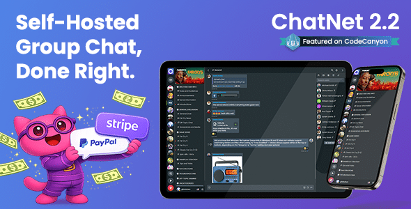 ChatNet - AI-Powered Chatroom Script with Private, Group & Video Chat