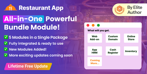 Restaurant App all-on one Bundle Module