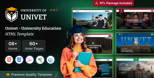 Univet - University Education HTML Template