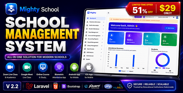 Mighty School | School Management System