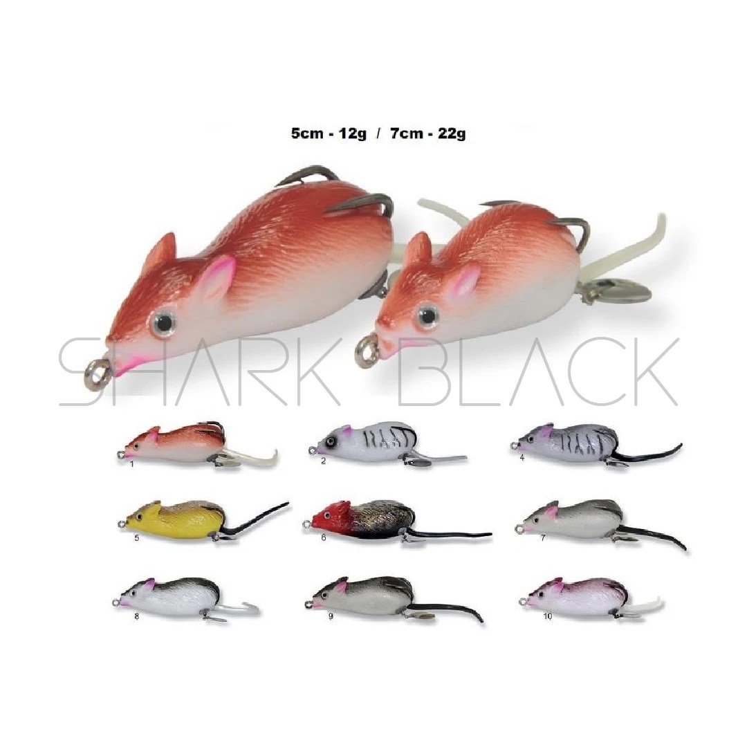 Señuelo Soft Super Mouse | 5 cm | Pack de 2 Unidades