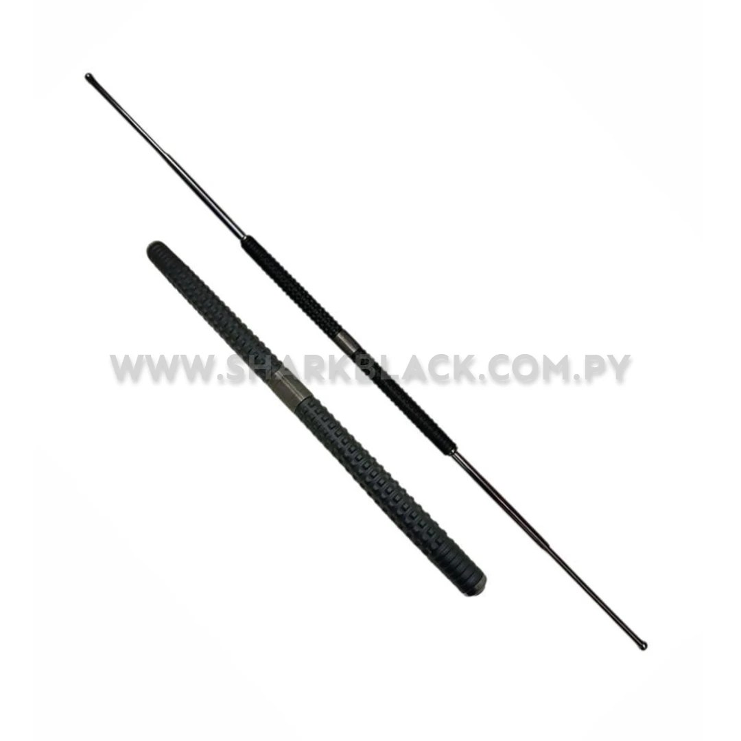 Tonfa Retráctil Telescópica de Acero Inoxidable – 1,30 m – 2 Partes