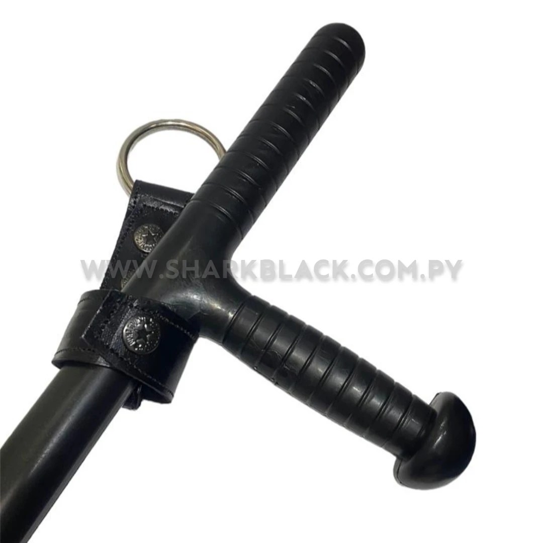 Porta Tonfa de Cuero – Funda con Anilla Metálica