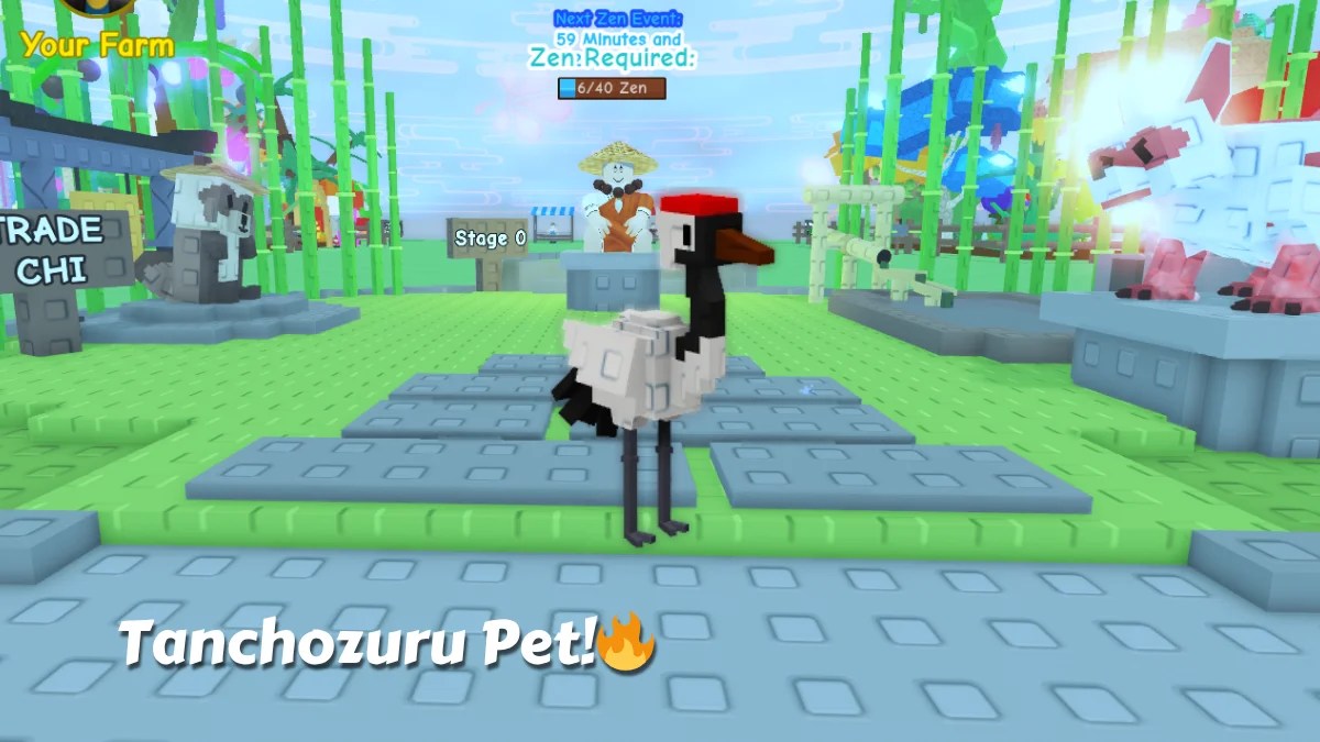 Tanchozuru Pet in Grow a Garden