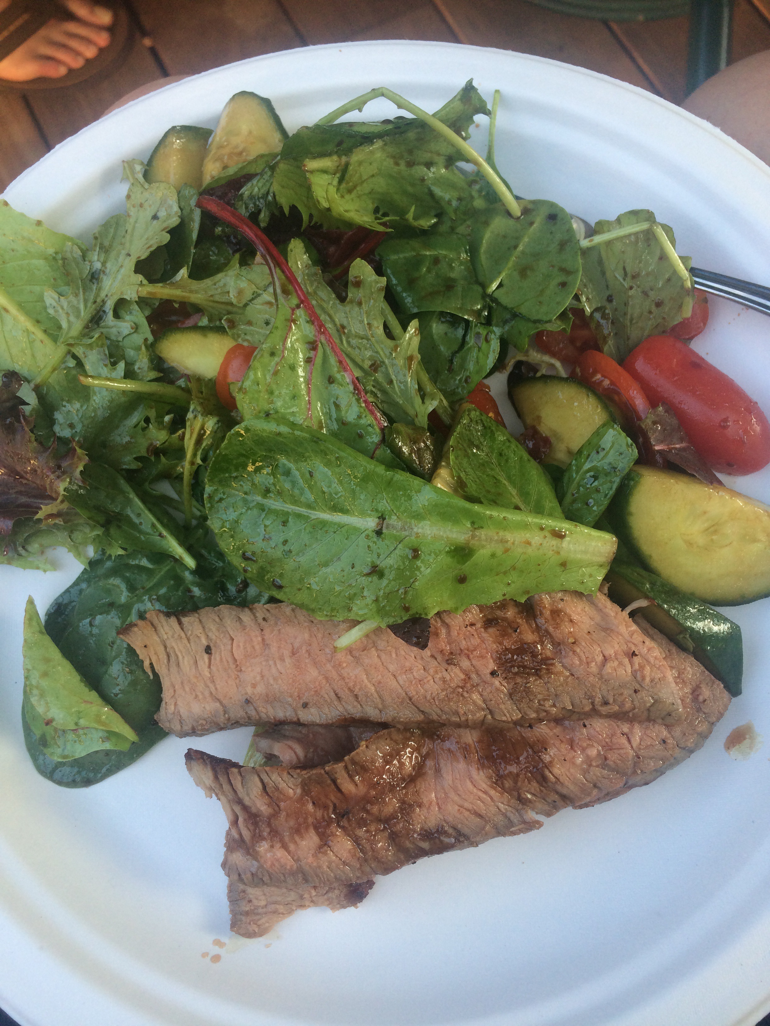 Grilled Steak and salad