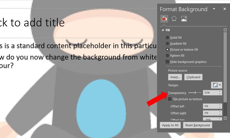How to change the background of slides in powerpoint