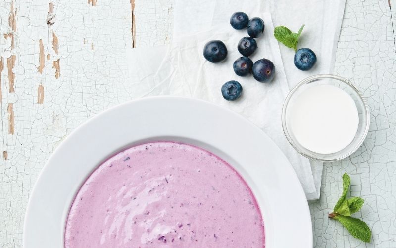 Cold Blueberry Soup