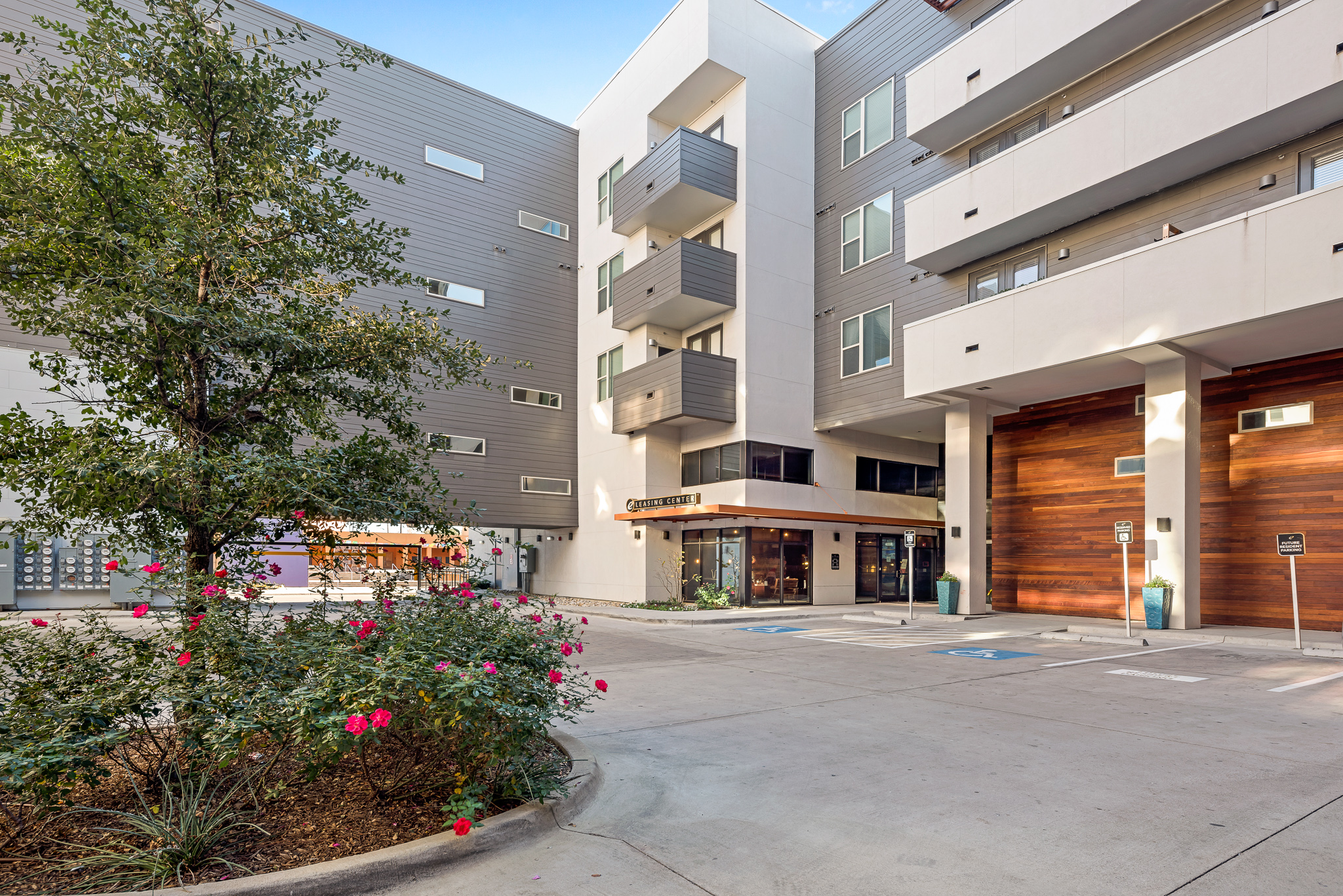 Exterior of a Class A multifamily community in Dallas–Fort Worth photographed by Sharp Frame Media