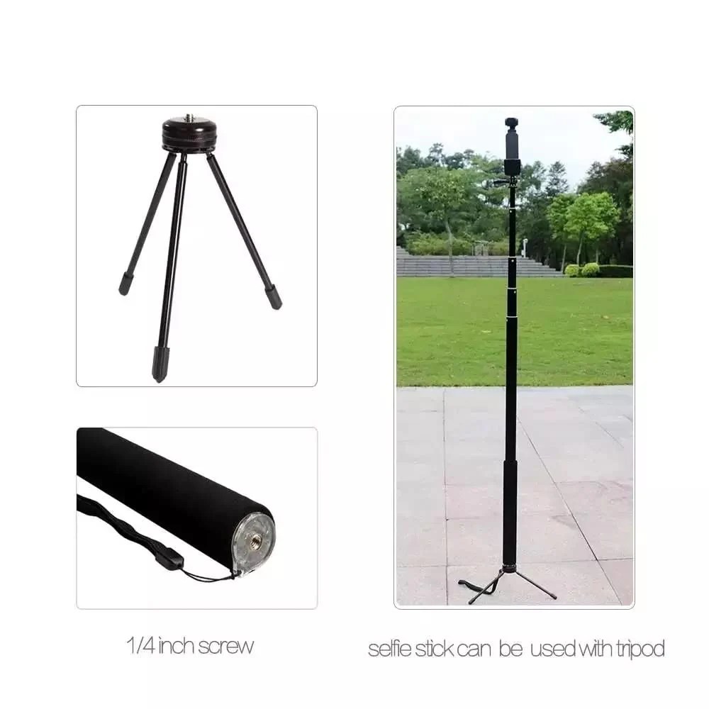 Higatful - Lot De 4 Vis Moletées Aluminium Pour GoPro, Insta360, DJI Osmo - Noir - 5