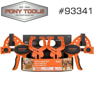 PONY Jorgensen | 4pc Clamp Set 2 X 6' 150mm Trig | AC93341