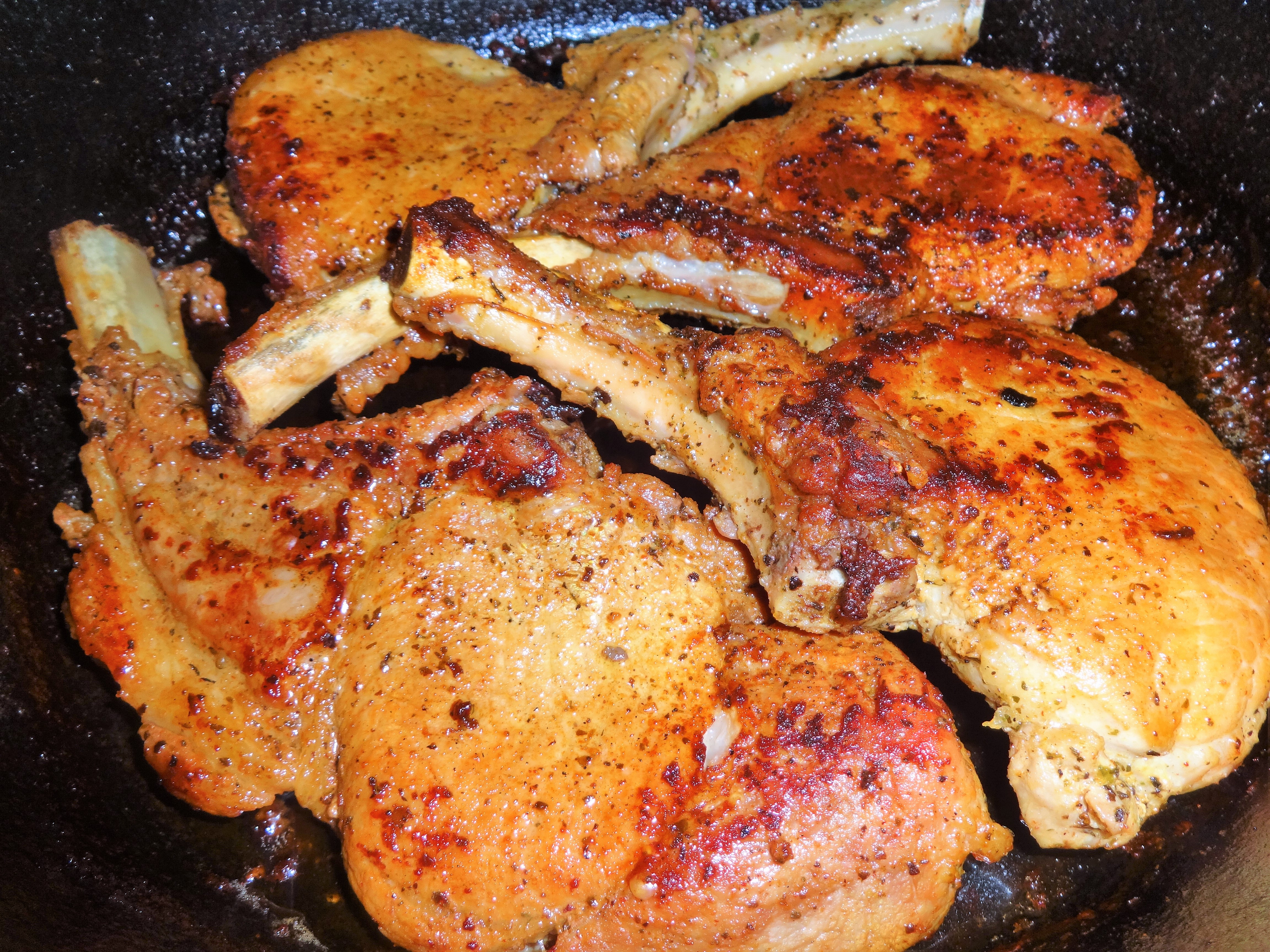 Pork Chops Pan seared oven baked