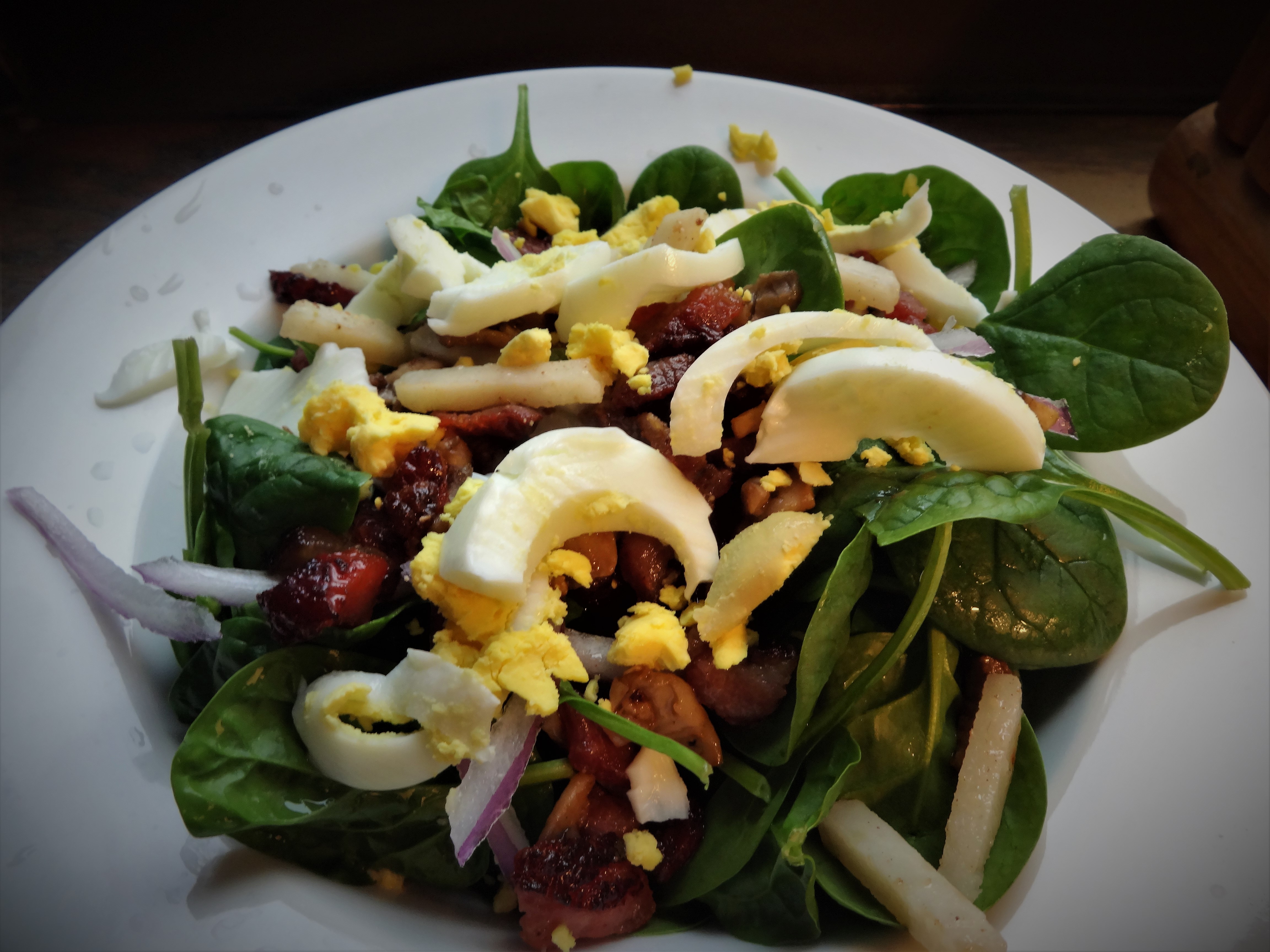 Spinach Bacon Salad
