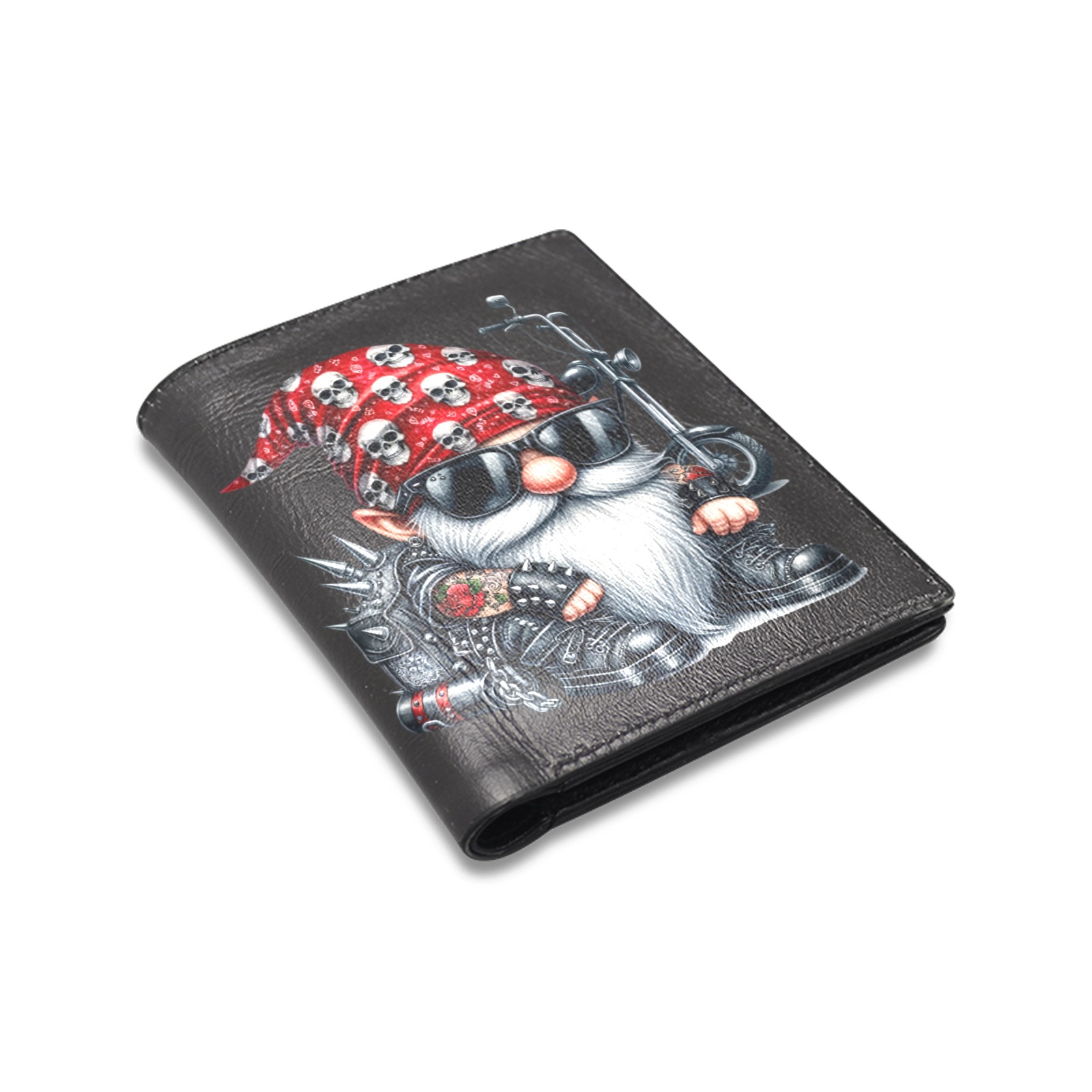 Biker Gnomes Leather Wallet