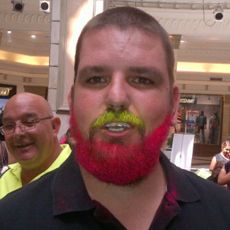 Henri, sporting a very red beard