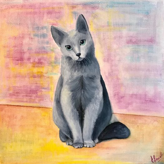 The Cat, oil on canvas