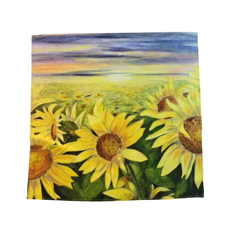 Sunflowers at Sunset | 100% Silk Art Bandana