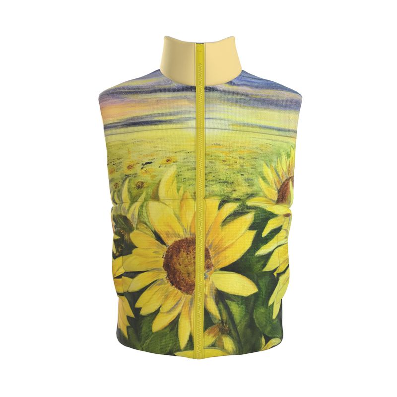 Sunflowers at Sunset Unisex Art Gilet