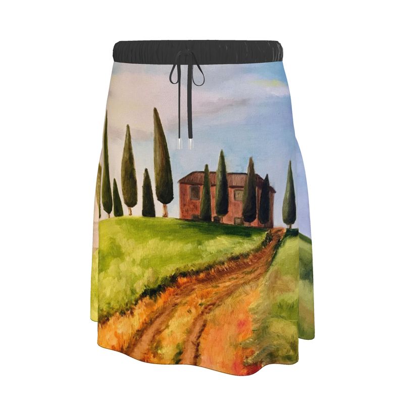 ICONIC TUSCANY | Original Oil Painting Midi Skirt