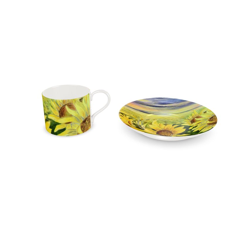 Sunflowers Cup and Saucer