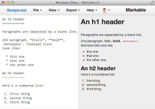 Markable.in: A remarkable online markdown editor