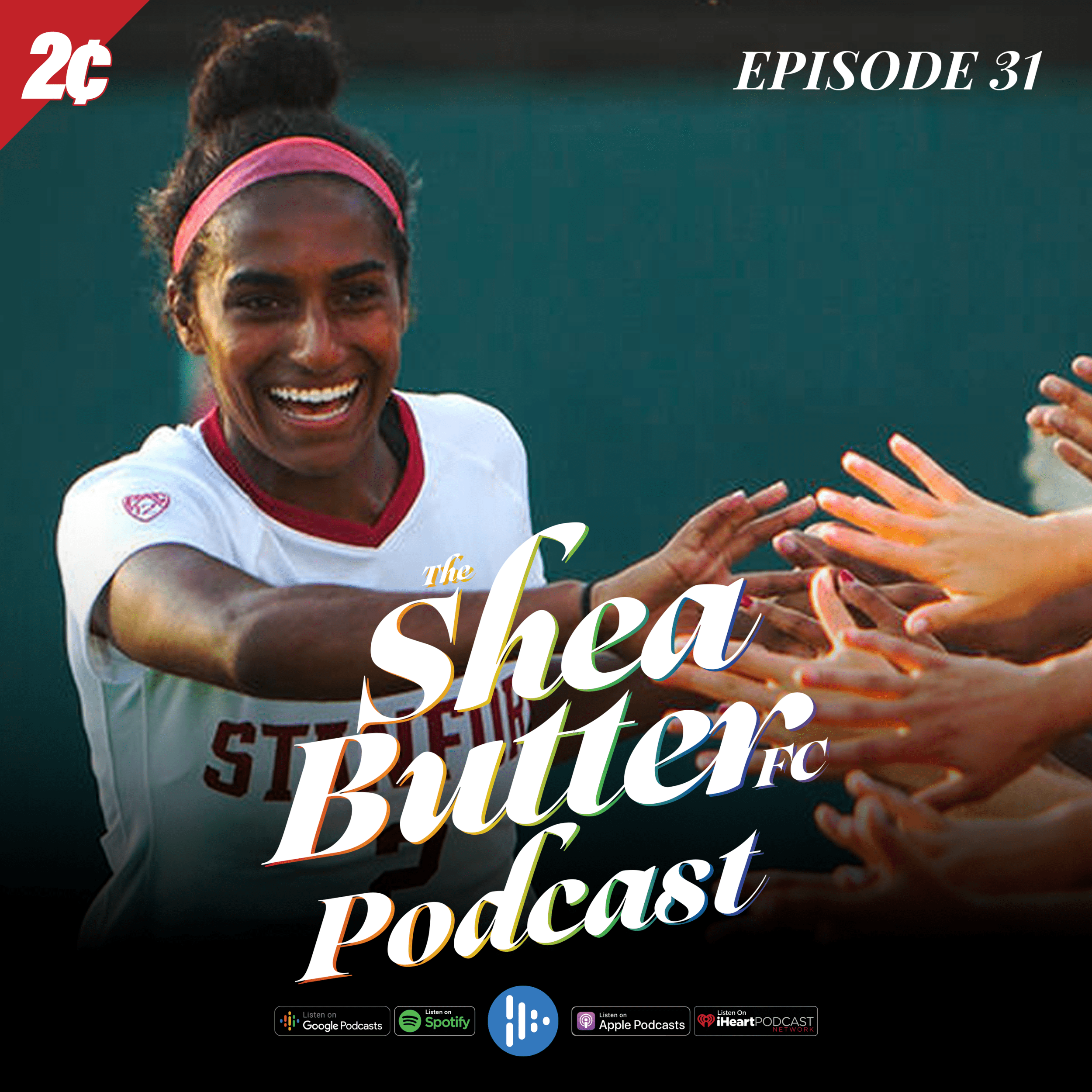 Naomi Girma hive fiving at Stanford University