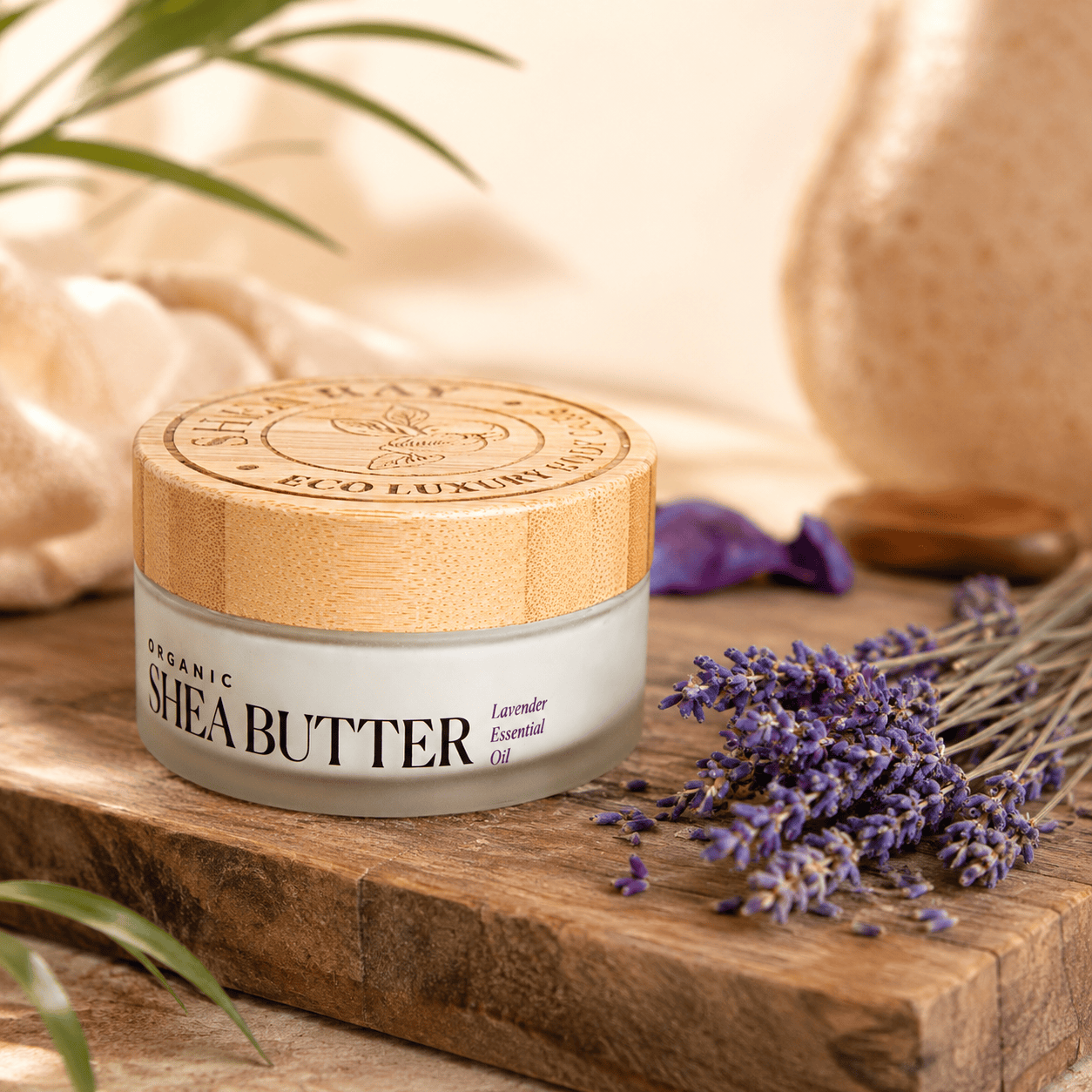 Shea Ray Organic Shea Butter with Lavender Essential Oil