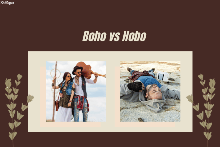 Boho vs hobo: understanding their differences