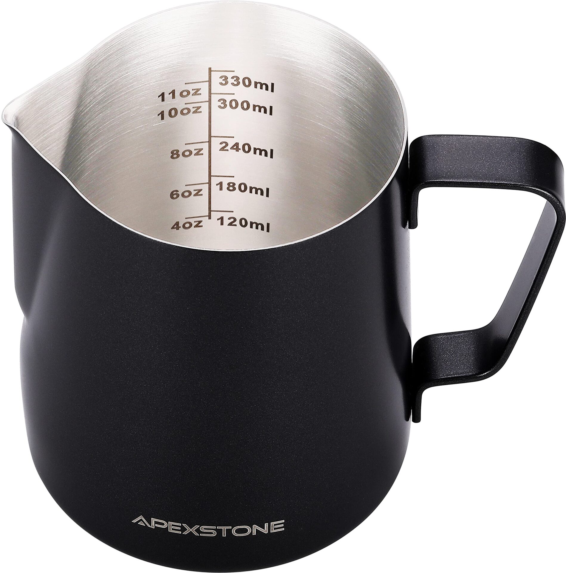 Apexstone Black, Espresso Steaming Pitcher 12 oz