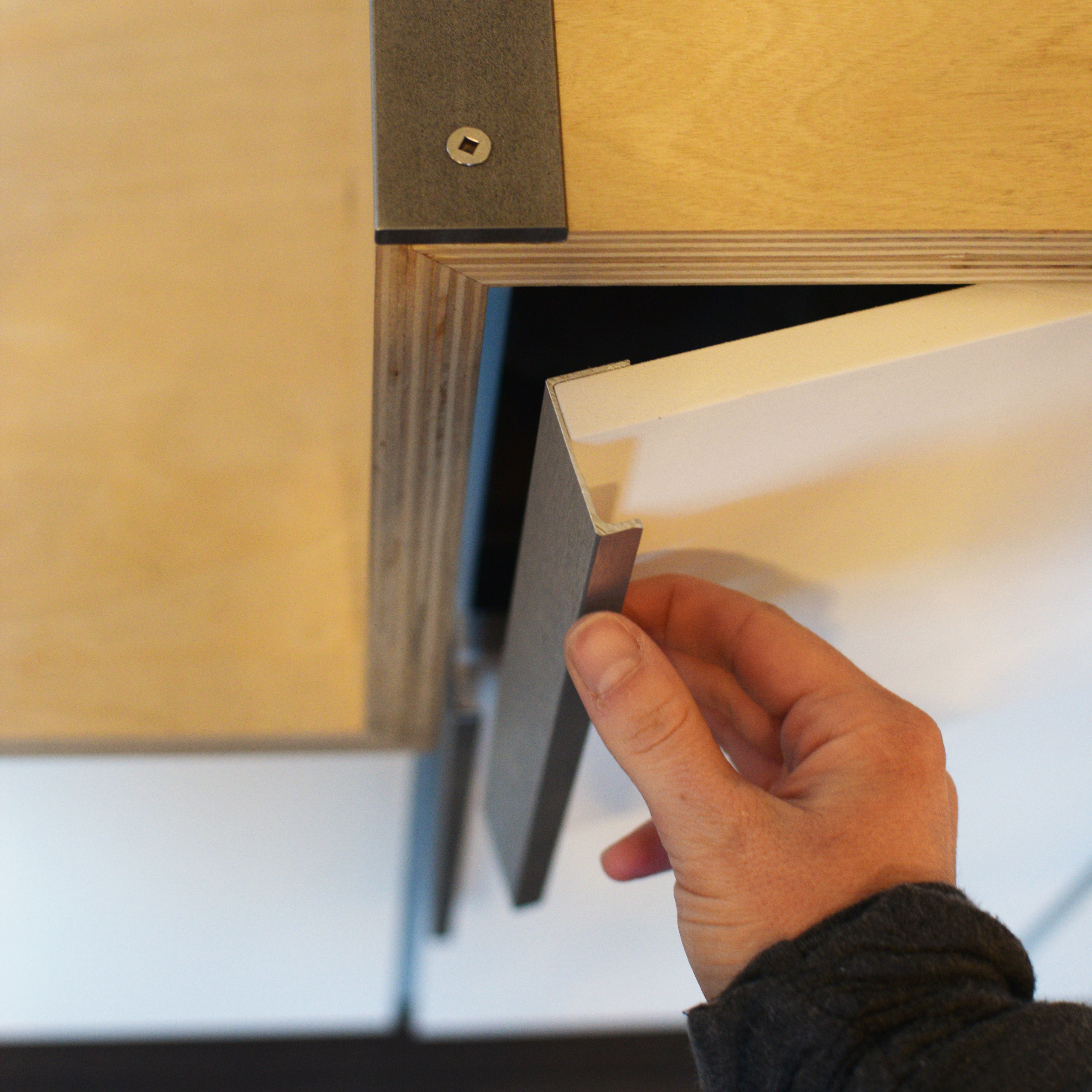 Stair & storage door detail