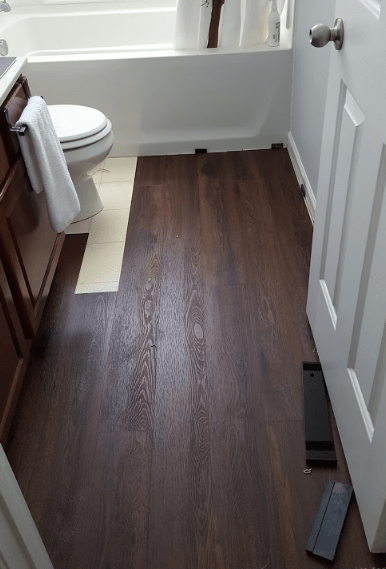 Large Gap Around New Toilet Due To Improper Floor Installation Home Improvement Stack Exchange 