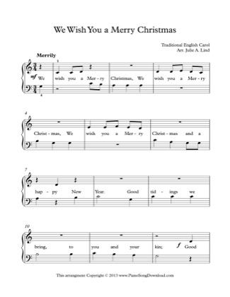 We wish you a merry christmas is a traditional english carol, and like so . We Wish You A Merry Christmas 2 Christmas Free Piano Sheet Music Pdf