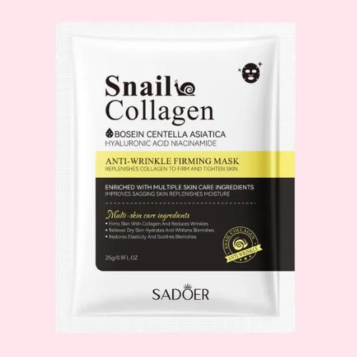 Sadoer Snail Collagen Nicotinamide & Hyaluronic Acid Sheet Mask