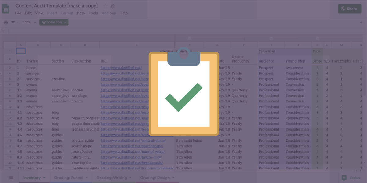 Run your website url through a site audit tool; 10 Seo Audit Templates Spreadsheets Checklists In Google Sheets