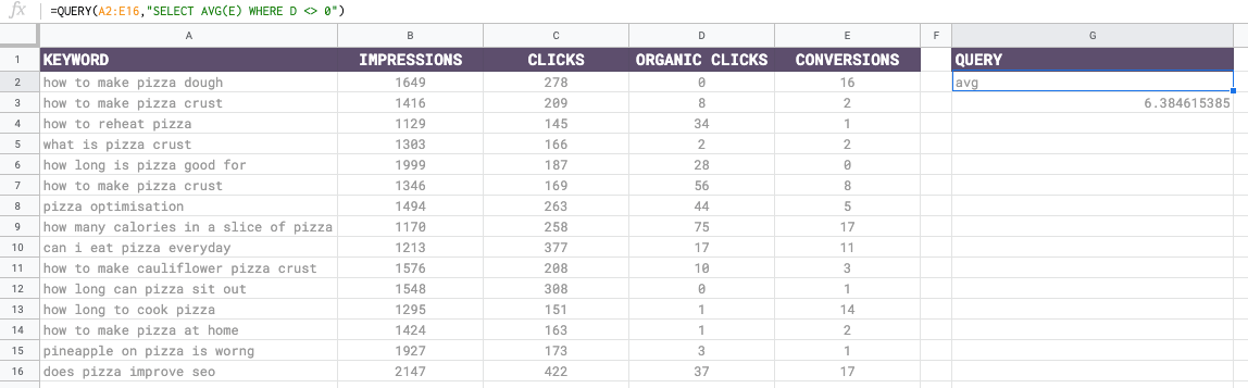 How to use query in google sheets (+ examples)