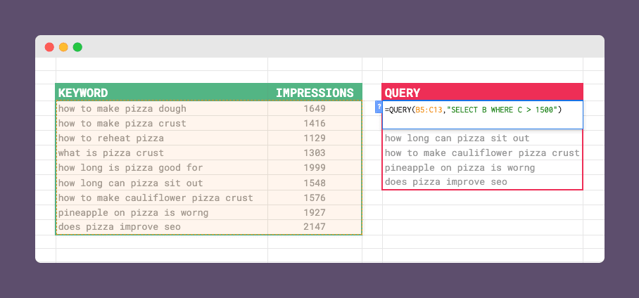 How to use query in google sheets (+ examples)