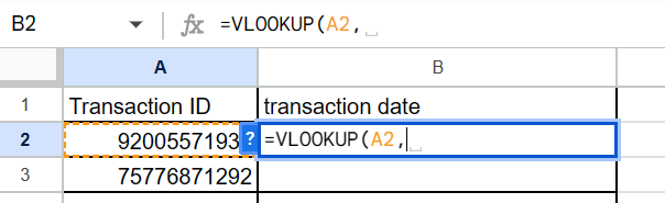 How to vlookup from another workbook in google sheets